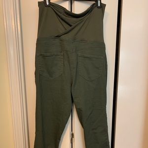Size 12 Isabel Maternity jeggings army green